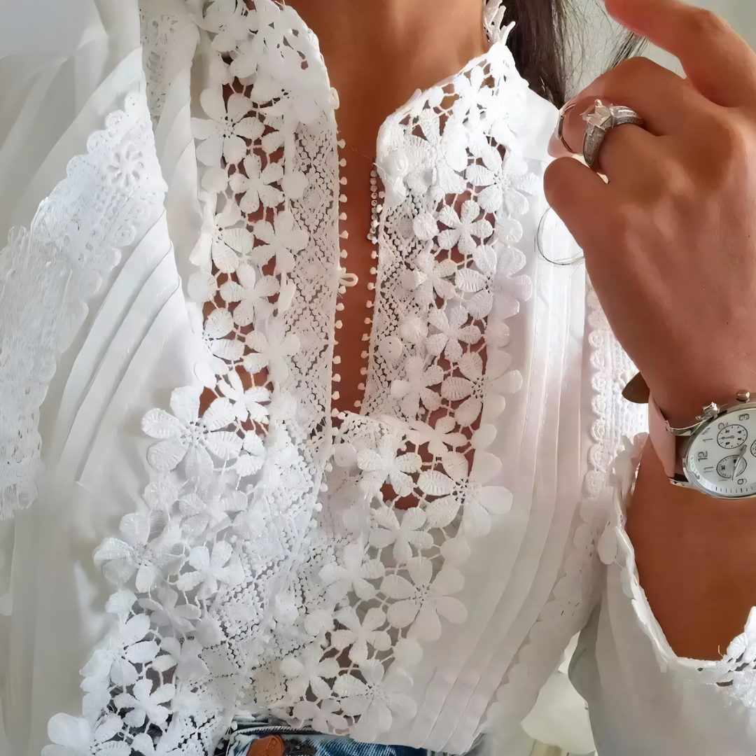 HALO - FLORAL LACE BLOUSE