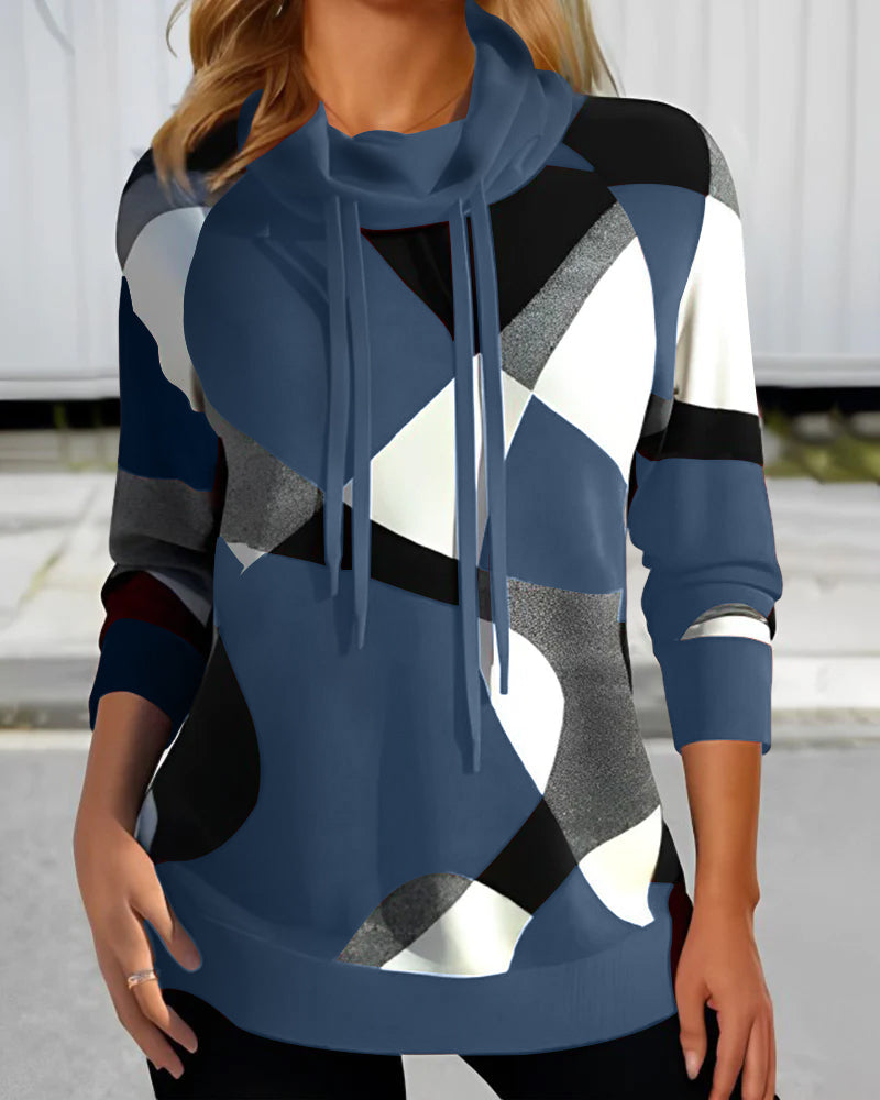 ELOISE - HOODIE WITH COLOUR BLOCK DESIGN