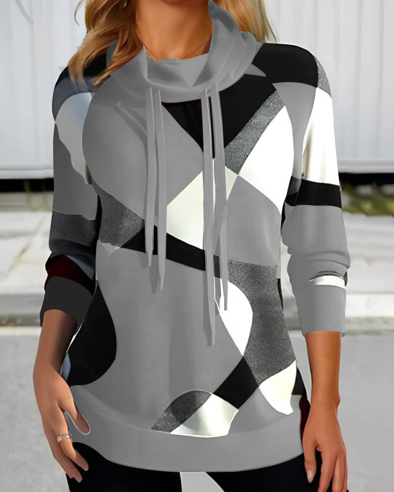 ELOISE - HOODIE WITH COLOUR BLOCK DESIGN