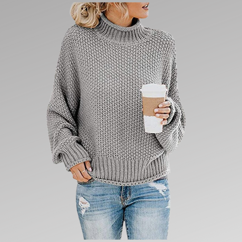 AVERY - MOCK-NECK SWEATER