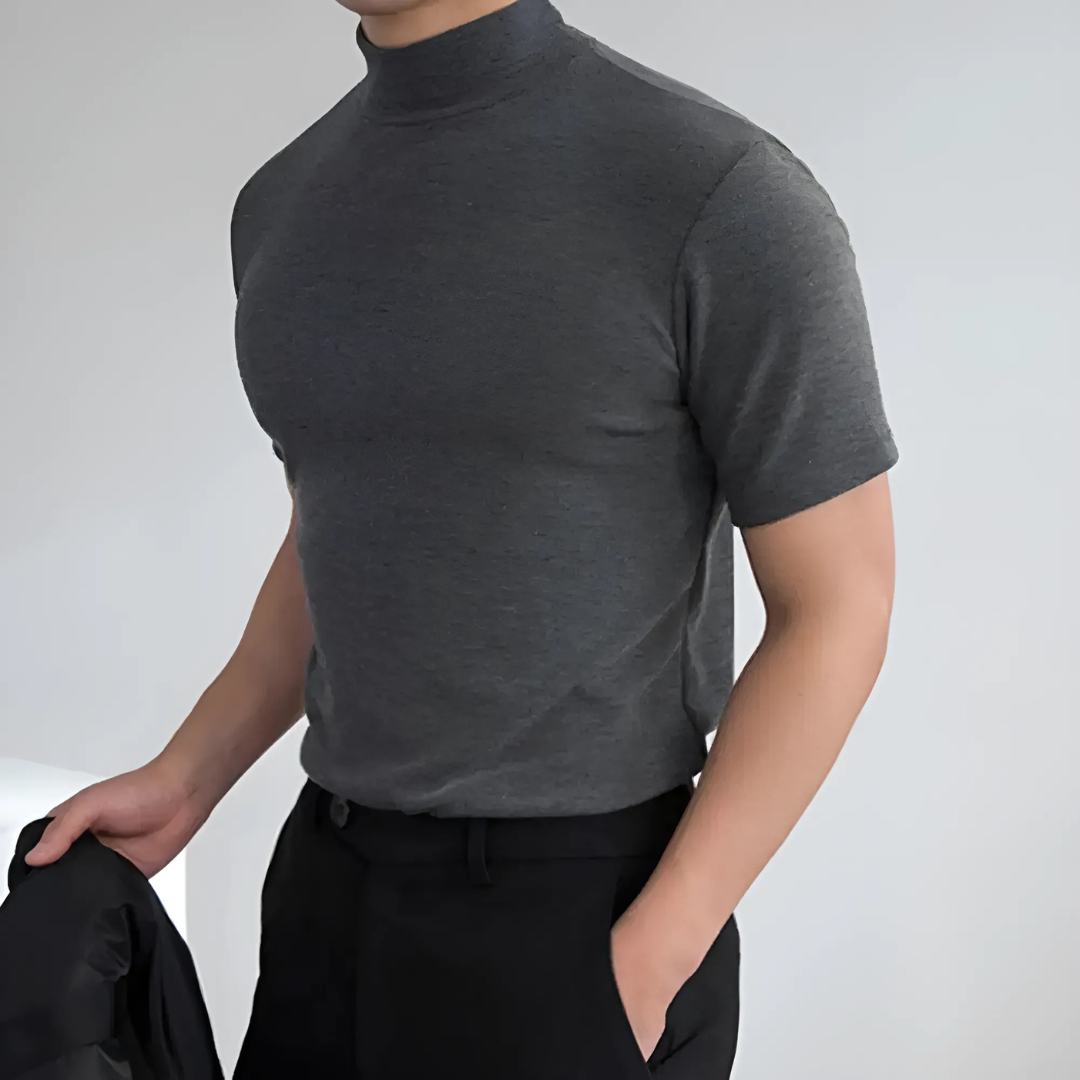 ARMANDO - MOCK NECK T-SHIRT