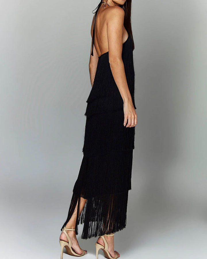 GISELLE - ELEGANT FRINGE DRESS