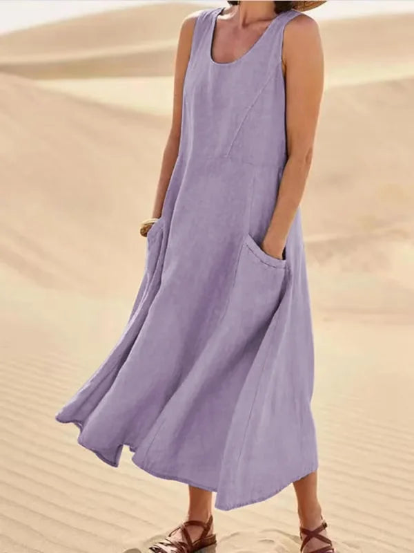 CATALINA - SLEEVELESS LONG DRESS