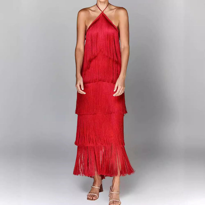 GISELLE - ELEGANT FRINGE DRESS