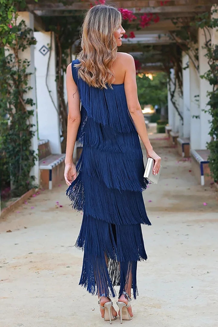 MAEVE - LONG FRINGE DRESS