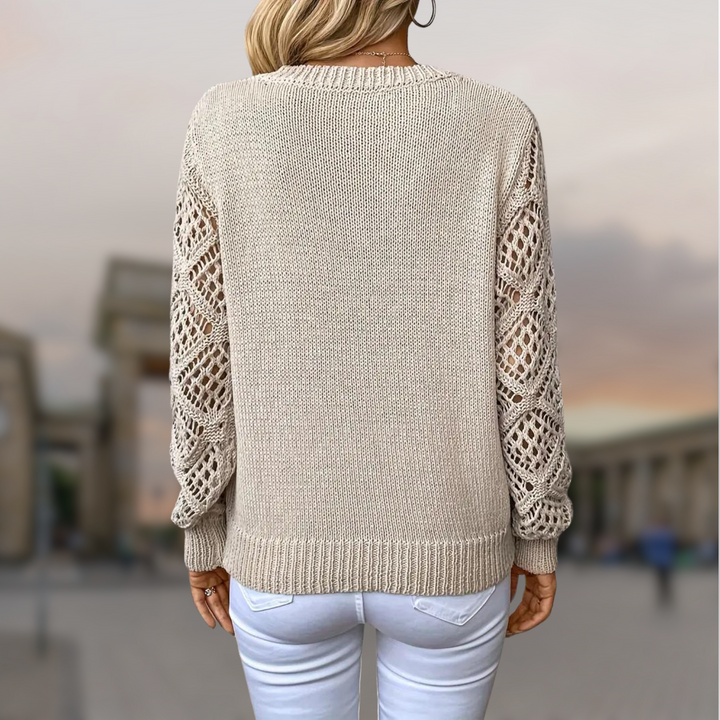 HILDA - LACED SLEEVE SWEATER