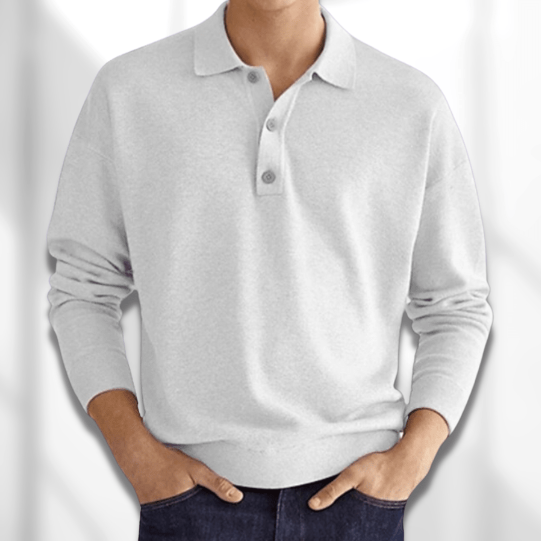 DAVID - LONG SLEEVE POLO SHIRT