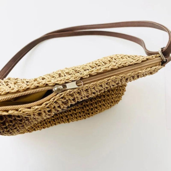 SIENNA - STRAW SHOULDER BAG