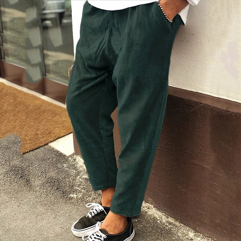 SAUL - CROPPED CORDUROY TROUSERS