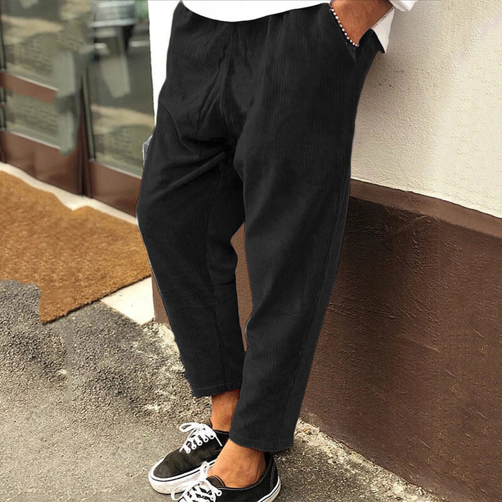 SAUL - CROPPED CORDUROY TROUSERS