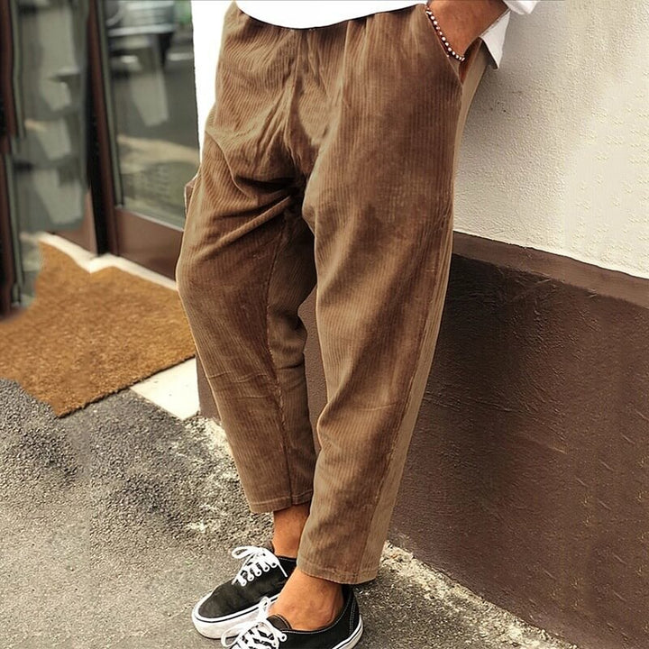 SAUL - CROPPED CORDUROY TROUSERS