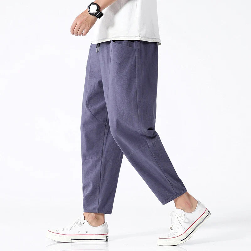 ALTAIR - SOLID LINEN TROUSERS