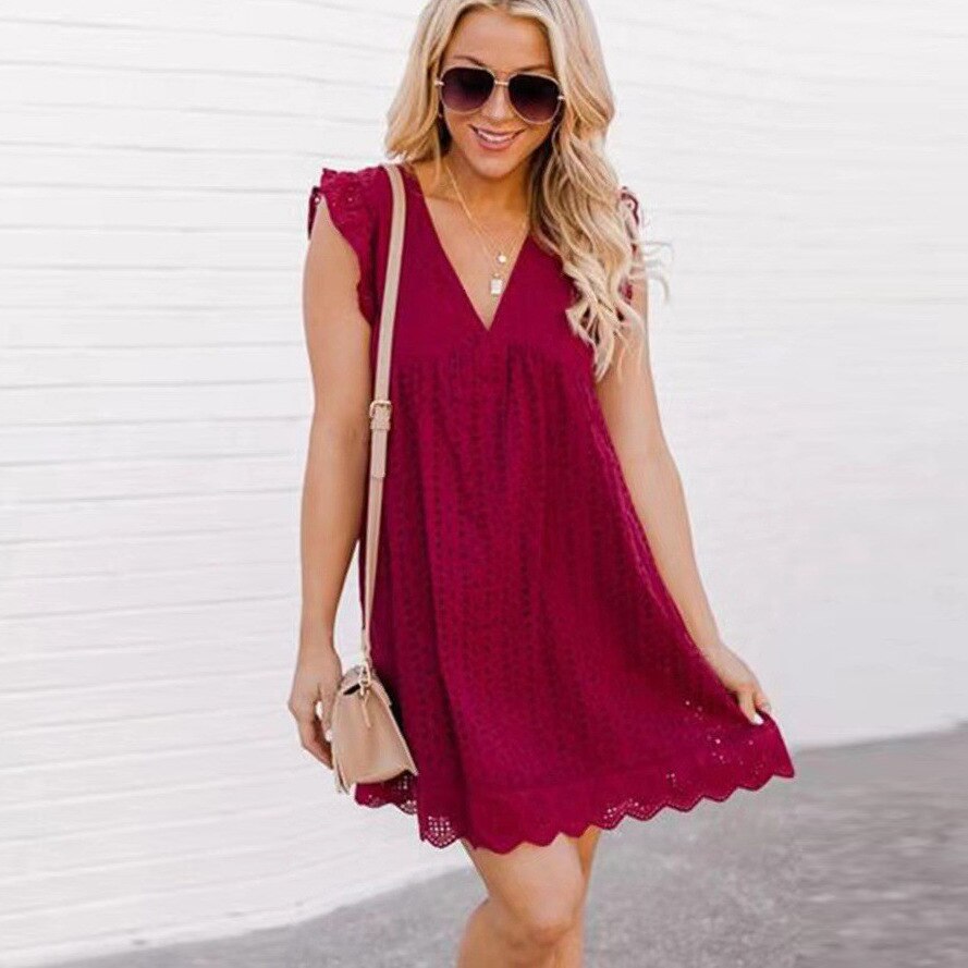 SICILY - SUMMER CROCHET MINI DRESS