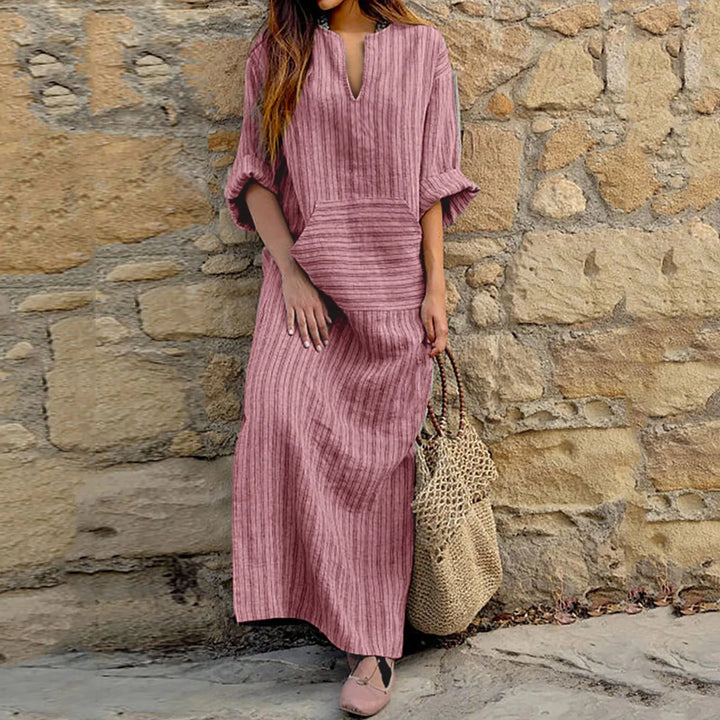 SIMA - STRIPED VINTAGE LONG DRESS