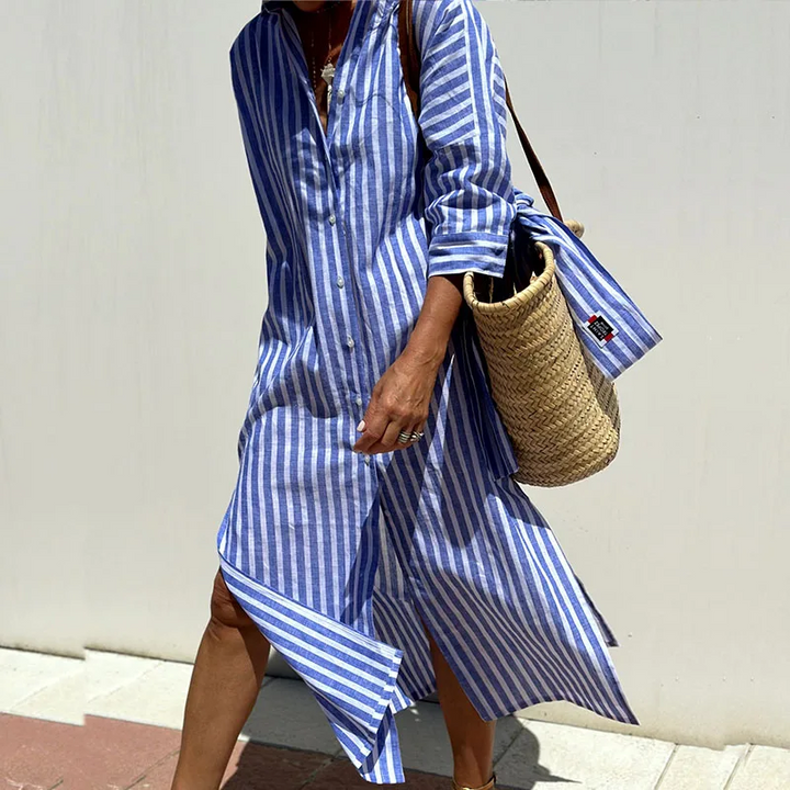 MADISON - RELAXED STRIPED SHIRT DRESS