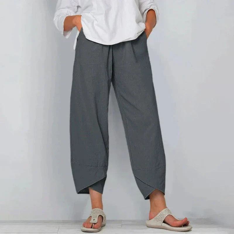 KIA - COTTON LINEN TROUSERS