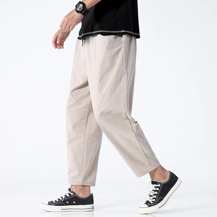 ALTAIR - SOLID LINEN TROUSERS