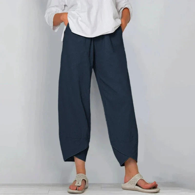 KIA - COTTON LINEN TROUSERS