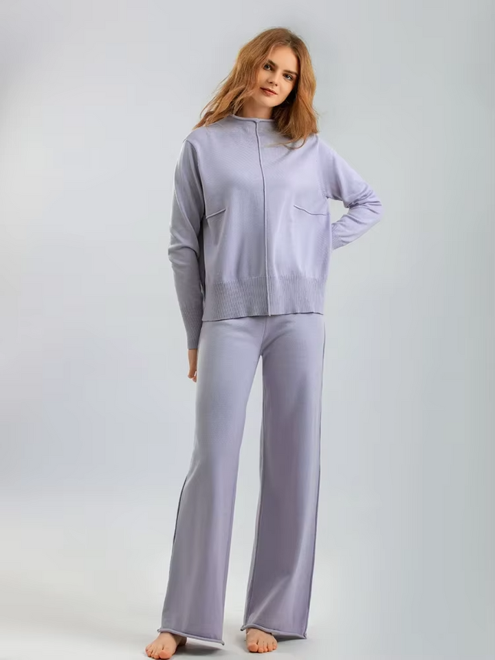 CAROLINE - KNITTED THICK WARM OVERSIZED SWEATER PANTS SET