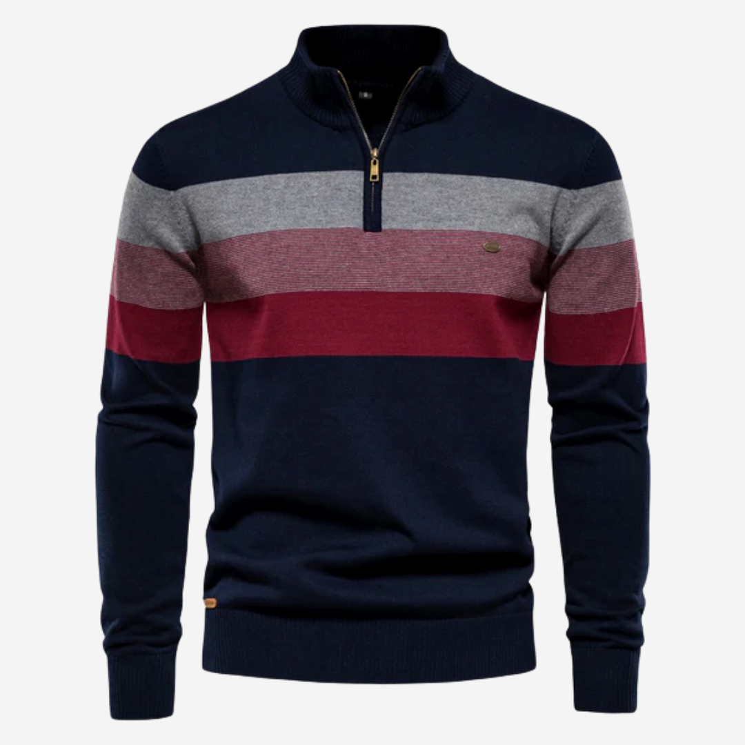 ALFIE - STRIPED COTTON SWEATSHIRT