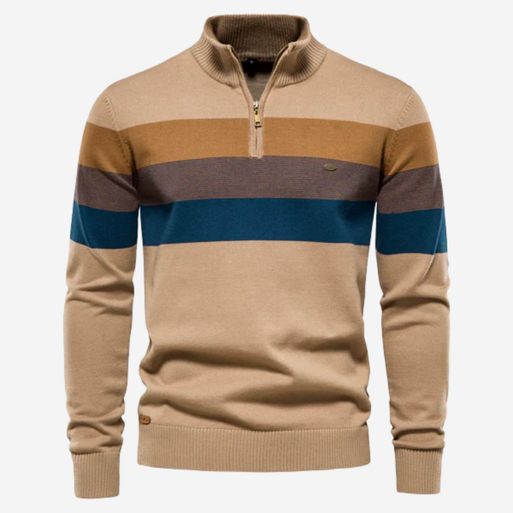 ALFIE - STRIPED COTTON SWEATSHIRT