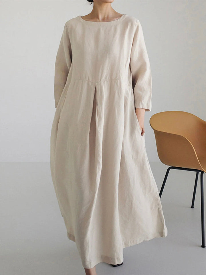 GENEVA - LOOSE LINEN DRESS