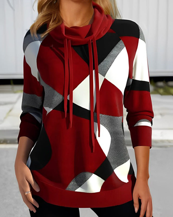 ELOISE - HOODIE WITH COLOUR BLOCK DESIGN