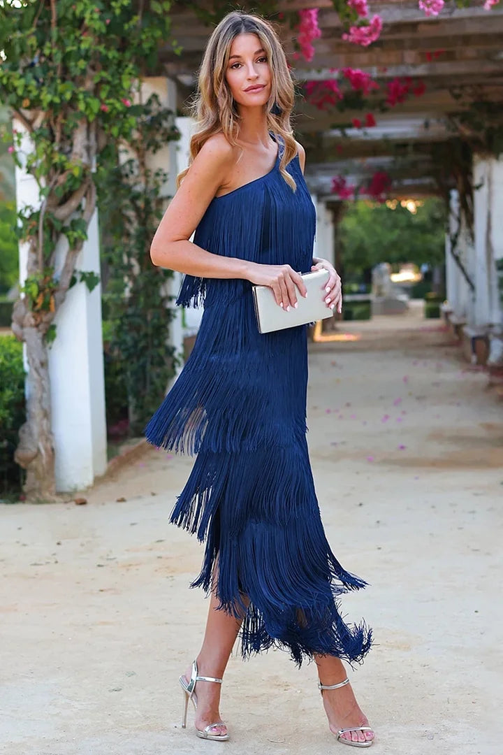 MAEVE - LONG FRINGE DRESS