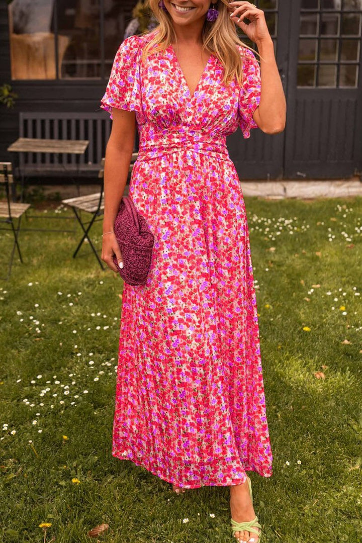 ALEXA - FLORAL PRINT LONG DRESS