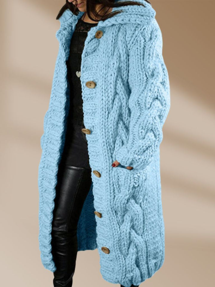 BRIDGET - OVERSIZED CABLE KNIT CARDIGAN