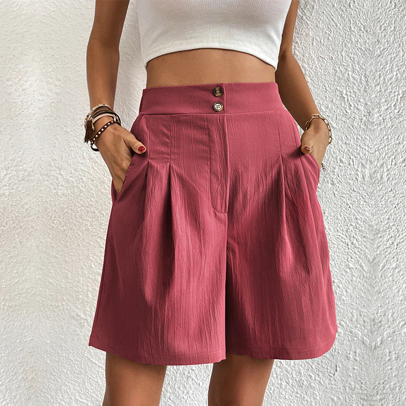 VIEVE - WRINKLE-EFFECT SHORTS