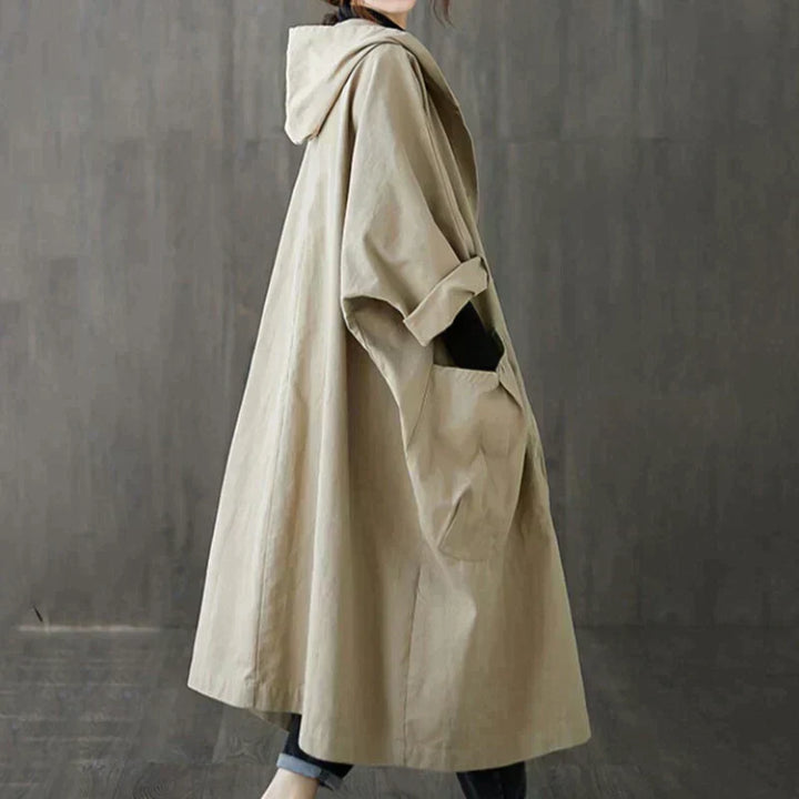 CARINA - OVERSIZED HOODED TRENCHCOAT