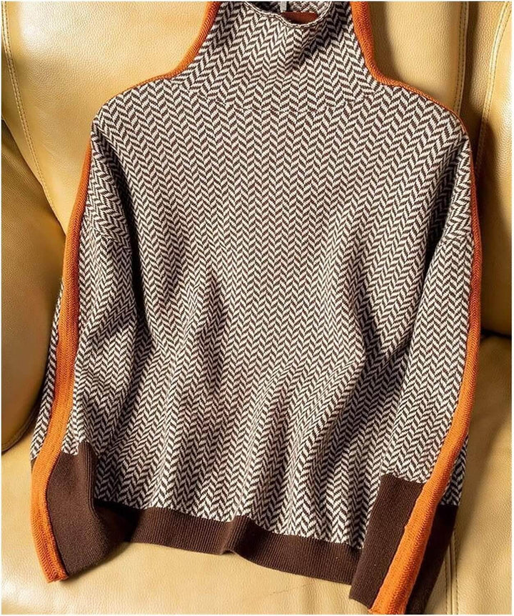 HARRIET - HERRINGBONE TURTLENECK